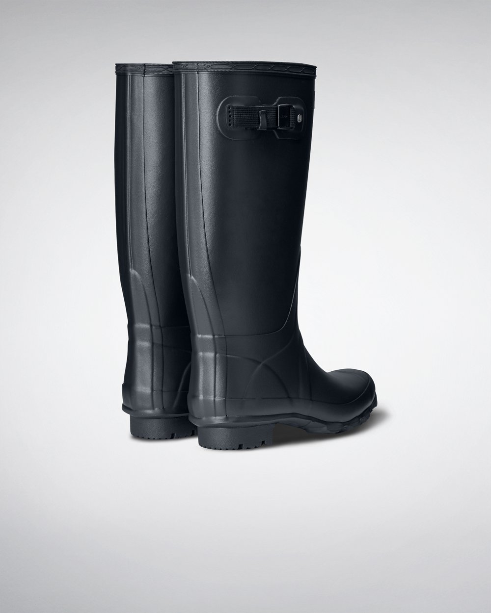 Hunter Huntress Leg Wide Fit Rain Boots - Online Store Womens Navy - GCMWVA605